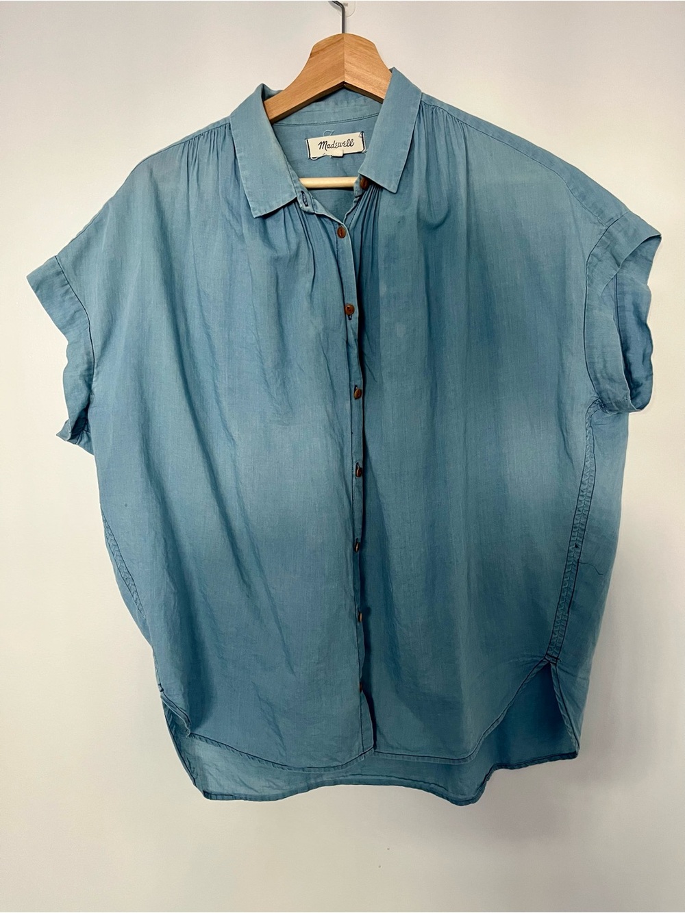Madewell Blue Courier Shirt Sz M